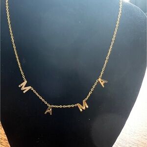18k gold plated stainless steel Mama Necklace waterproof tarnish resistant